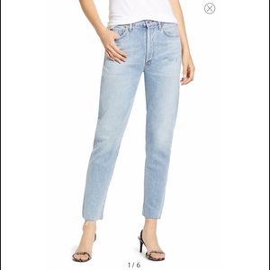 Citizens of Humanity Liya High Waist Raw Hem Jeans